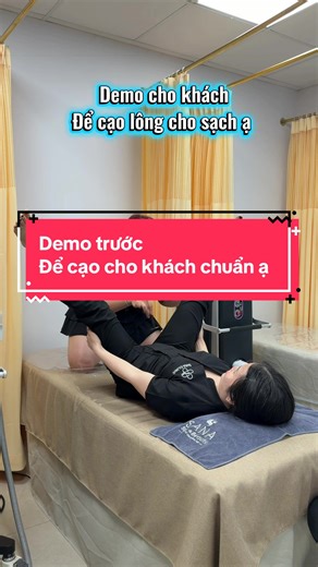Demo trước để triệt lông cho khách chuẩn ạ #sanaclinic #nguyenngocsang #triẹtlonglanh #trietlongdiodelaser #spadaotaohocvienchuyennghiep