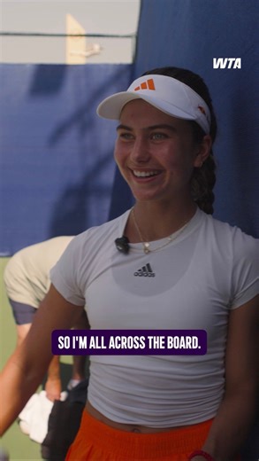 Catching up with Iva Jovic 🛍️ Diving right into practice, enjoying the dates, sneaking in a few naps and planning a trip to the Dubai mall! #wta #tennis #DDFTennis #travel #dubai | WTA