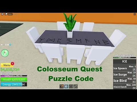 What is The Code To Free The Gladiators in Blox Fruits | Colosseum Quest Puzzle Code