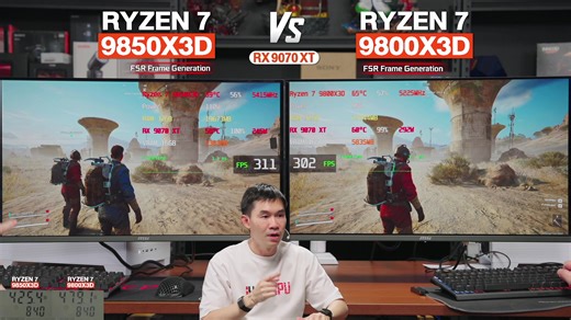 🔴 LIVE สด! จับชนตัวท็อป RYZEN 7 9850X3D vs RYZEN 7 9800X3D ต่างกันมากแค่ไหน?? บน RADEON RX 9070 XT | iHAVECPU . SPEC CPU : AMD RYZEN 7 9800X3D 8C/16T 5.2 GHz TURBO CS : CORSAIR NAUTILUS 360 RS ARGB MB : ASUS TUF GAMING X870-PLUS WIFI VGA : ASUS PRIME RADEON RX 9070 XT OC EDITION - 16GB GDDR6 RAM : KINGSTON FURY BEAST 32GB (16x2) DDR5 5600MHz M.2 : KINGSTON NV3 1TB PSU : THERMALTAKE TOUGHPOWER GT 850W 80 GOLD CASE : ASUS A31 TEMPERED GLASS . งบ 82,990.- รวมส่งและเก็บเงินปลายทาง/รับเอง 81,990.- .