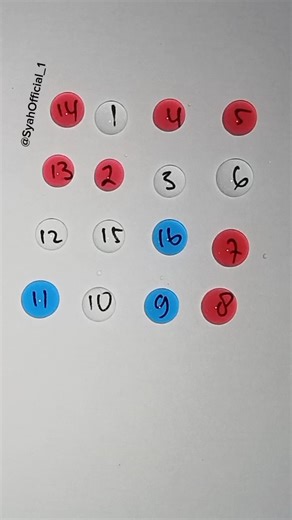 Drawing A Starlight Line Path With Number 1 To 16 #line #art #maths #shorts