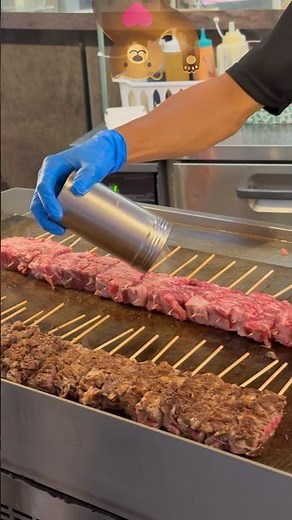 🇲🇾 Japanese Wagyu Skewers Street Food🥩 Lidi Daging Wagyu Jepun🔥 일본 와규 꼬치구이! 말레이시아 길거리 음식