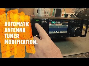 ICOM IC-7300, AUTOMATIC ANTENNA TUNER MODIFICATION 🤔🤔quick look SIGMA HF 360 ALL BANDS VERTICAL PT/1