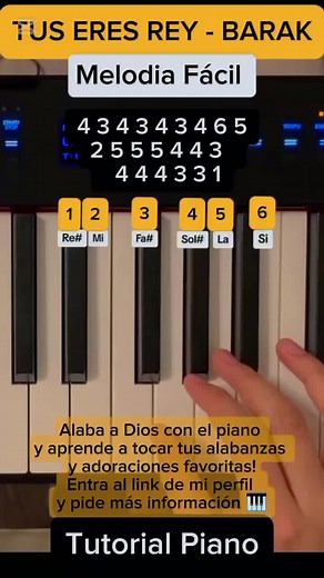 Tutorial de Piano Fácil: Aprende 'Tu eres Rey'
