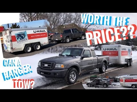 That’s a Ford Fricken Ranger Towing a 6x12 U-HAUL TRAILER! | Towing Experience & Trailer Review
