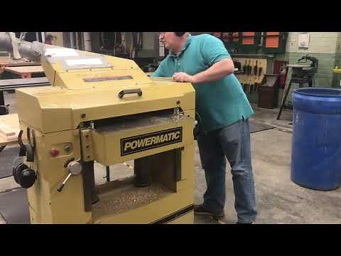 Introduction to the Powermatic Planer in the Monticello High School Wood Shop