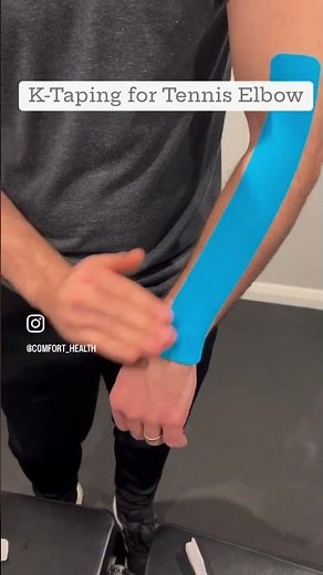 K-taping for tennis elbow 🎾