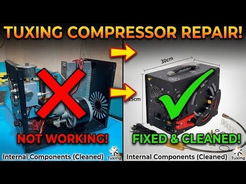 How to Deep Clean and Repair a Tuxing PCP Compressor | From Broken to Brand New #pcphunters #tuxing
