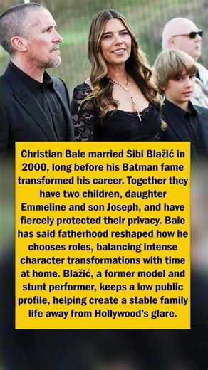 Christian Bale’s Private Family Life