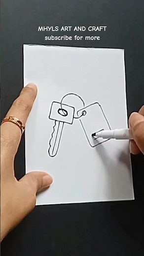 How to Draw a Key Step by Step #drawing #artwork #art