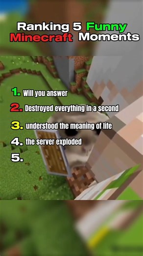Ranking the 5 Funniest Minecraft Moments Ever 😂