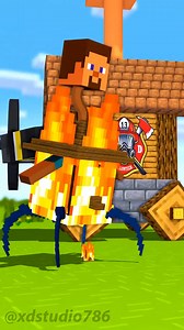 Steve House Firefighter - Minecraft Animation #minecraft #animation #minecraftanimation #minecraftmonsterschool #minecraftreels #minecraftshorts #shorts #reels #reelsviralfb #shortsviral #shortsreels | XD Studio