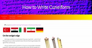 How to write cuneiform