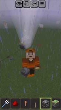 Minecraft easiest thunderstorm ⛈️⛈️ magic ##