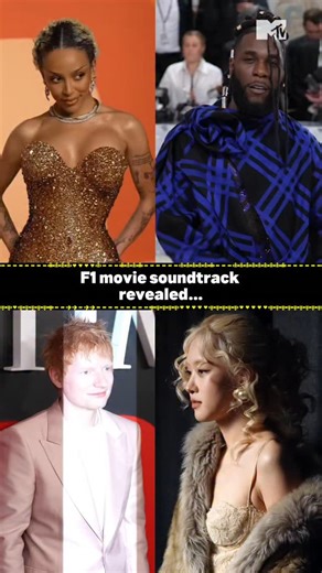 25K views · 49 reactions | The F1 movie soundtrack list is here and the lineup is giving legendary❤️‍ With artists including #Rosé, #EdSheeran, #TateMcRae, #BurnaBoy, #RAYE, #DonToliver and so many more… #F1 #F1Movie #RoddyRich #ChrisStapleton #Tiesto #SexyyRed #MadisonBeer #PeggyGou #DomDolla #MykeTowers #NathanNicholson #PAWSA #MrEazi #Darkoo #Obongjayar #FilmTok #MTVCeleb | MTV UK | Facebook