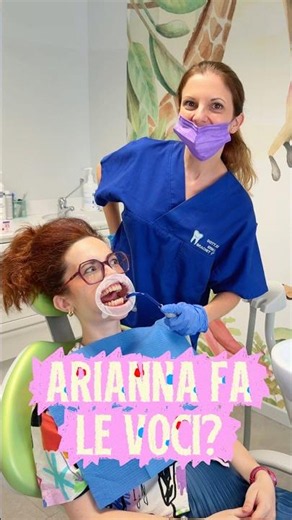 Arianna does voice impressions at the dentist 🦷❤️ Don't be scared by the red teeth, it was for th...