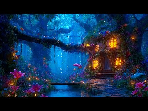 Fantasy Wildflower Cottage & Relaxing Nature Ambience 💐 Fairy Music for Study & Focus