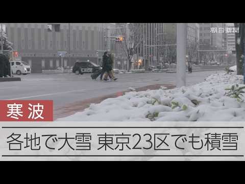 日本海側で大雪、鳥取に「顕著な大雪」情報 関東の広範囲でも積雪