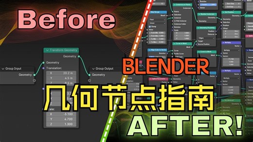 blender艺术家立即使用此工具书掌握几何节点！The Big NodeBook v1 几何节点指南