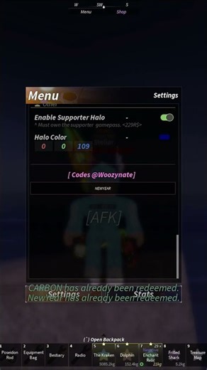 All working codes in roblox fisch