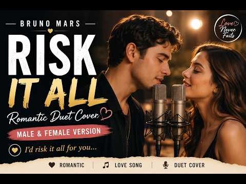 Bruno Mars - Risk It All | Romantic Duet Cover ❤️ Male & Female Version | Lyrics Video
