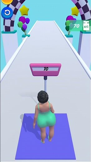 Body Race Hair Challenge Fat 2 Fit Girl Game 3D Gameplay | All Levels #1