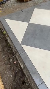 PORCELAIN BORDER PROBLEM SOLVED 👌🏻 #landscaping #garden #london #problem #pov #fyp #tile | Landscape.waffler