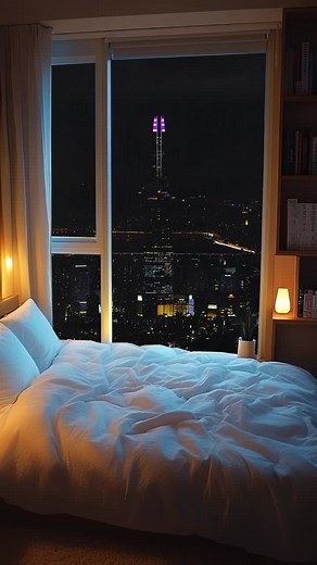 Cozy Bedroom Retreat Amidst NYC Stormy Nights