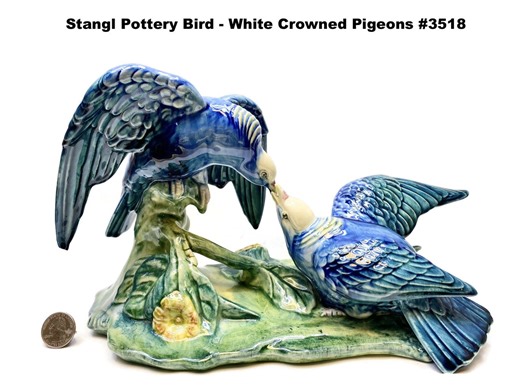 Stangl Pottery Bird White Crowned Pigeons #3518 Vintage - Etsy