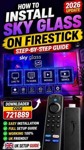 Sky Glass Player on Firestick 2026 | Easy Installation & Setup Guide UK #firestick #skyglass