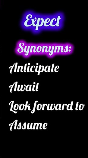 Expect | Vocabulary |basic grammar#english#vocabulary #basicgrammar#spokenenglish #englishvocabulary