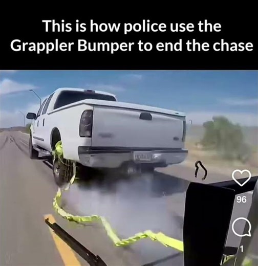 How Police Use Grappler Bumper to Stop a Car