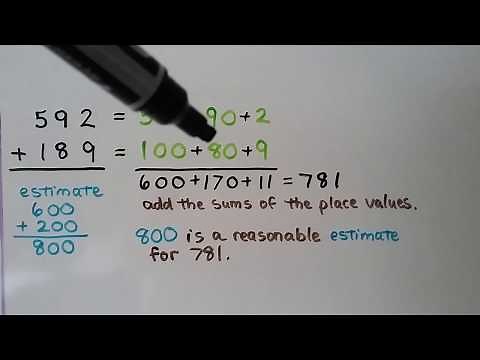 3rd Grade Math 1.6, Use the "Break Apart" strategy to add