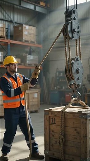 How Block and Tackle Pulley Systems Work | Mechanical Advantage Explained ⁠#MechanicalAdvantage⁠ ⁠