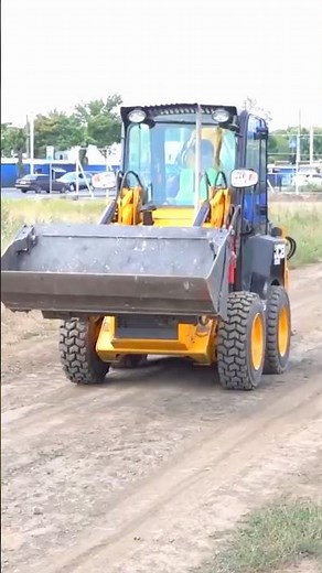 The tractor dug a big hole!