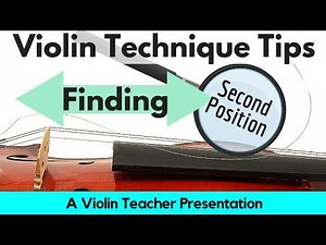 Violin Technique Tips - Finding 2nd Position - Shifting