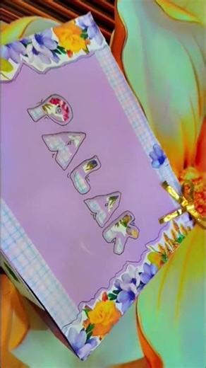 Best gift wrapping idea#artshorts ...by Shruti for her friend. Using waste cardboard box 📦.