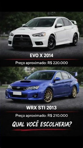 ⚔️ Mitsubishi Lancer Evolution X 2014 vs Subaru WRX STI 2013