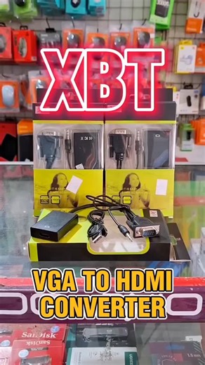 Irwan Computer on Instagram: "Monitor HDMI tapi PC masih VGA? 🤔 Tenang! Converter VGA to HDMI solusinya 🔌 Tinggal colok, langsung tampil jernih! Cocok buat kantor, sekolah, & rumahan 💻🖥️ #vgatohdmi #convertervga #aksesoriskomputer #perangkatkantor #alatkantor"
