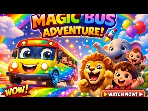 Wait… This Magic Bus Can Change Colors?! 😲🌈 | Fun Kids Song 🚌🎶
