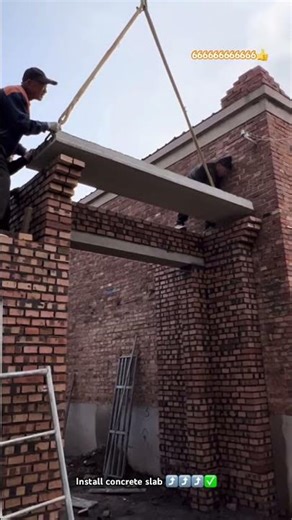 Laying last concrete slab floor technique