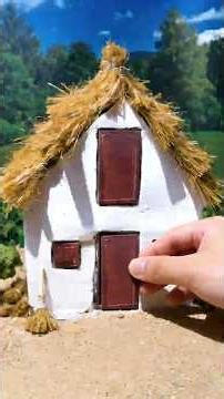 DIY Hobbit's Hut#diy#DIYMiniature#MiniBuildings#HandmadeProjects#CreativeDIY