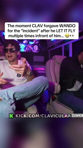 The moment CLAV forgave WANDO for the “incident” after he LET IT FLY multiple times infront of him… 😭👀 #clavicular #wando