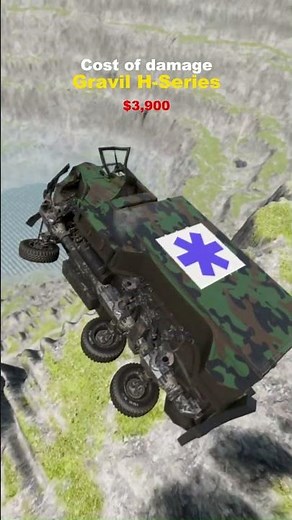 How much damage can the Gavril H-Series survive? Repair cost revealed 💥💸 #automobile #crashdrive