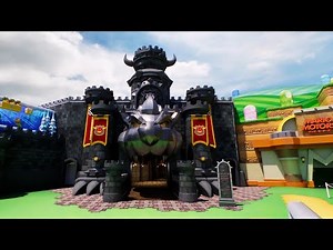 【USJ】～クッパ城(石像前の階段)[NewマリオWii 城BGM]～スーパー・ニンテンドー・ワールドBGM