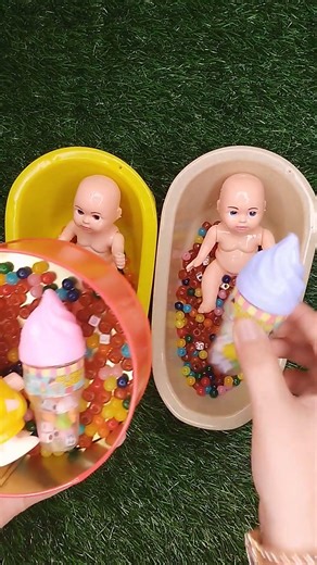 Mysterious Bath Time: ASMR with Slime and Candy#asmrvideo