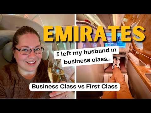 I Left My Husband in Business Class... for Emirates First Class! (Worth it?)