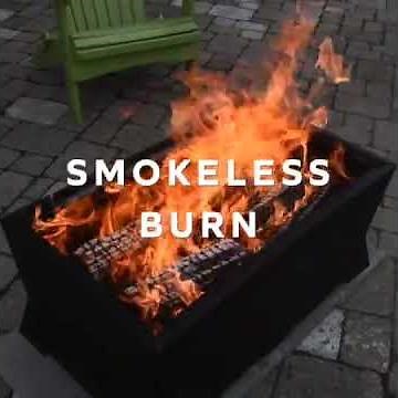 Rectangle Peak Smokeless Patio Fire Pit