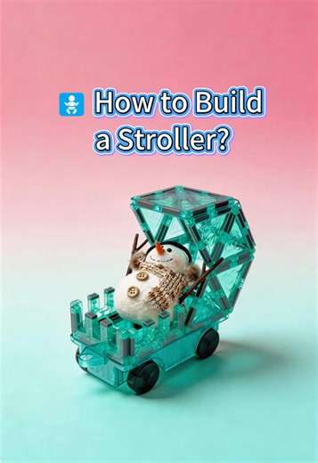 🚼 How to Build a Stroller? Smooth edges, strong magnets, and suddenly kids are building everything. Cars, houses… now even a stroller 😂 What else should we try?#magnetictiles #YRZtiles #kidstoys #tiktokshopspringglowup #fyp