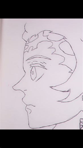 Draw tanjiro kamado side face ✨💯